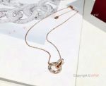 Copy Cartier Jewelry - Cartier Pink Gold Necklace with Diamonds